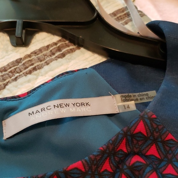 Blue and red sleeveless dress - Picture 2 of 4